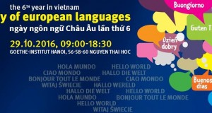 Thư mời “Ngày ngôn ngữ châu Âu tại Hà Nội” lần thứ 6