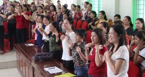 TSGD Nguyễn Thụy Anh tập huấn giáo viên tại huyện Thọ Xuân (Thanh Hóa)