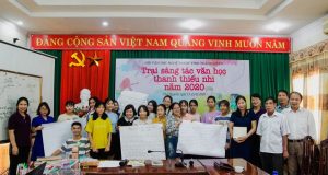 TSGD Nguyễn Thụy Ảnh chia sẻ tại trại sáng tác văn học thiếu nhi Thái Nguyên 2020