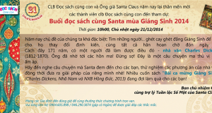Thông báo: Buổi đọc sách cùng Santa mùa Giáng sinh 2014