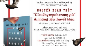 Tọa đàm: Nguyễn Xuân Thủy – “Có tiếng người trong gió” và những tiểu thuyết khác