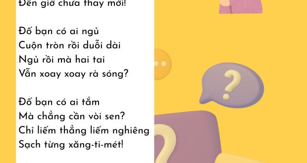 Bài thơ “Đố bạn”