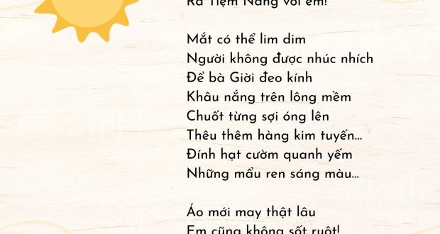 Bài thơ “Áo mới”